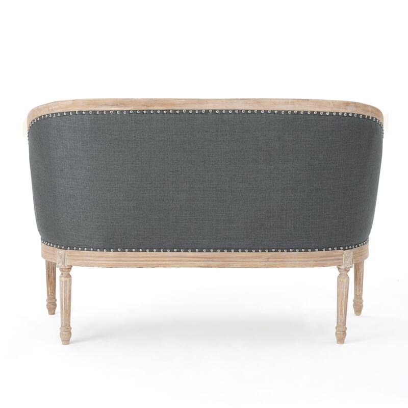 Loveseat Sofa Couch Accent Sofa Couch with Scrolled Armrests