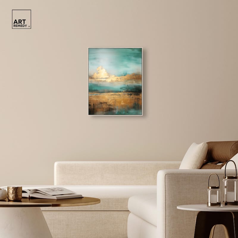 Cloudscape in Gold II Canvas by Art Remedy