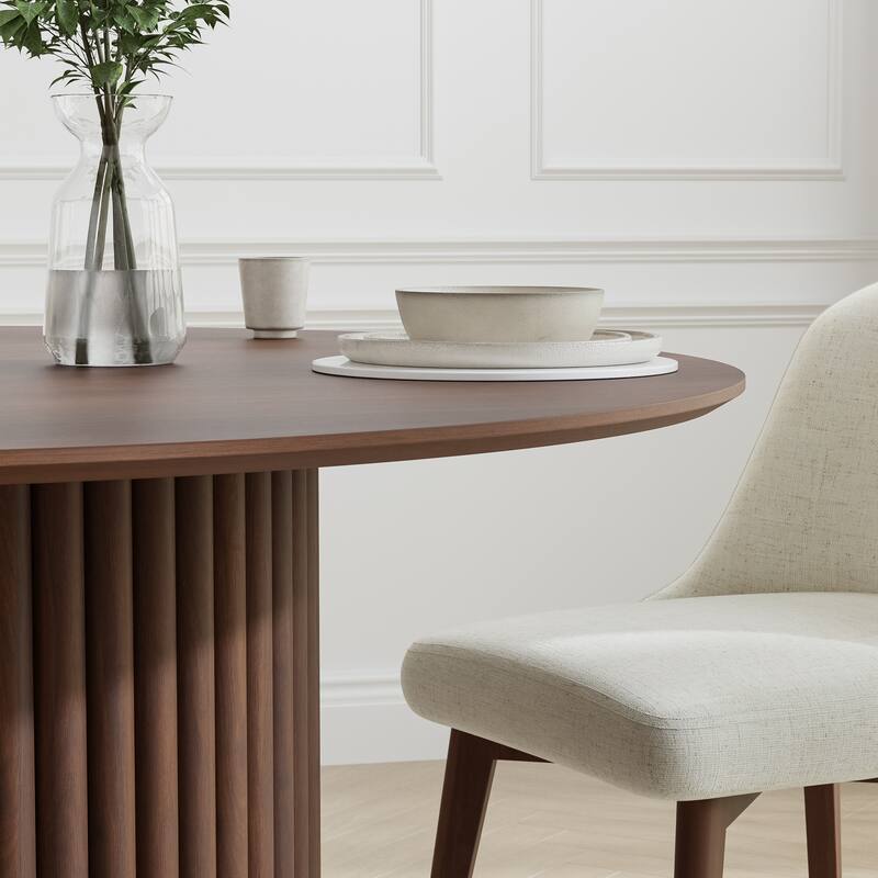 Solid Wood 46'' Round Dining Table for 4 People Nordic style - 46*30