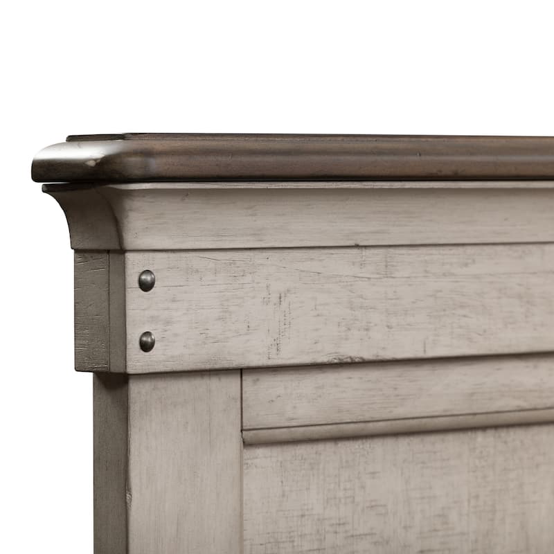 Ivy Hollow Weathered Linen Storage Bed