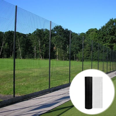 24 inch×100 ft Black Vinyl Coated Hardware Cloth, 21 Gauge 1/4 inch Black PVC Hardware Cloth