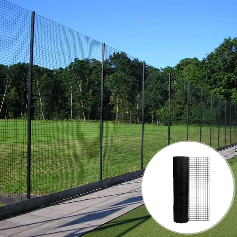 24 inch x 50 ft Black Vinyl Coated Hardware Cloth, PVC Hardware Cloth - 24 inch×50 ft