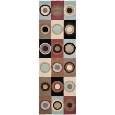 SAFAVIEH, Handmade Soho Shanell Checkers N.Z. Wool Rug