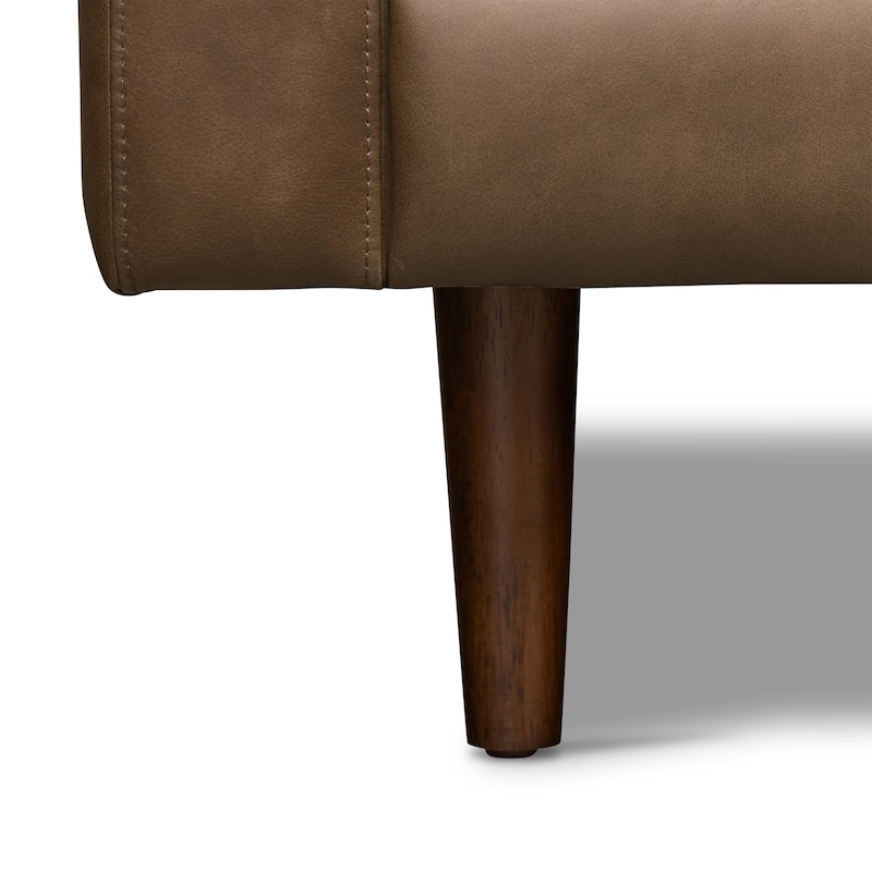 Poly & Bark Napa 104.5" Right-facing Sectional Sofa - Full Grain Genuine Italian Leather