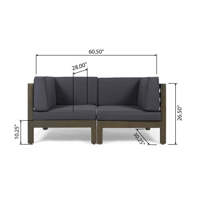 2-Piece LOVE Seat Set, both a left- and a right-arm side