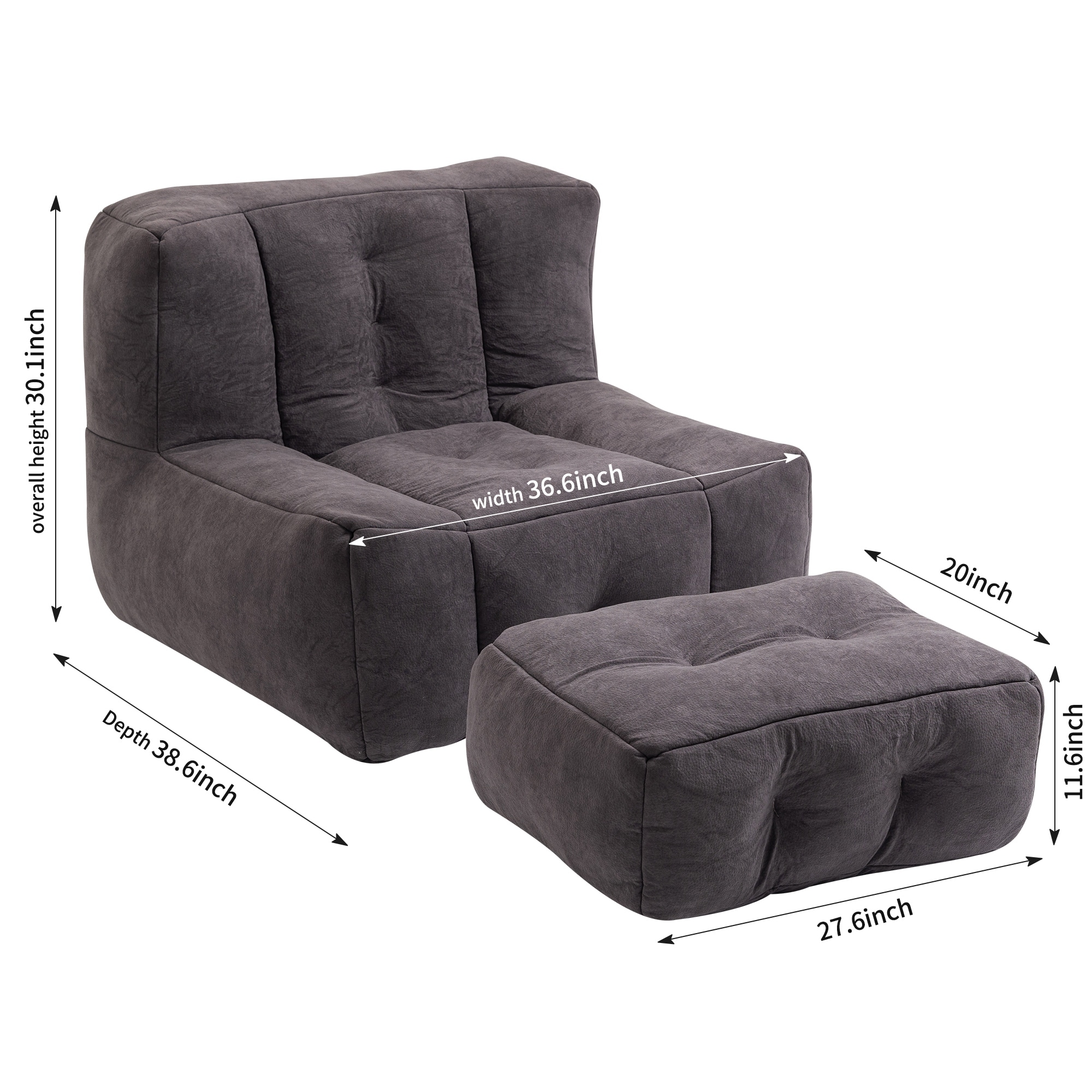 Bean bag shop sectional sofa