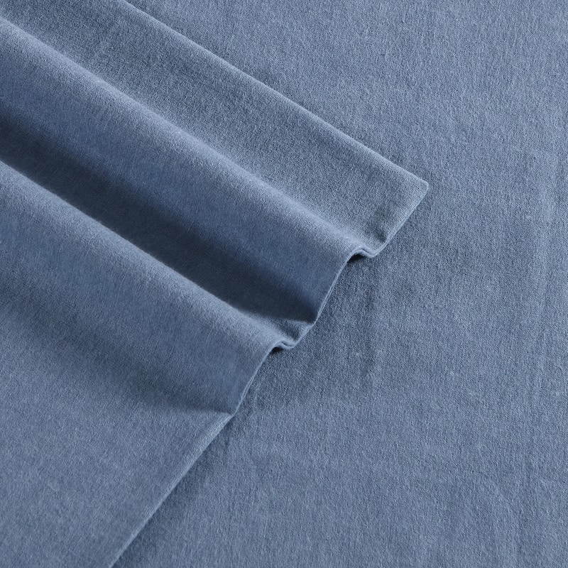Eddie Bauer Cotton Flannel-Solids-Deep Pocket- Sheet & Pillowcase Set