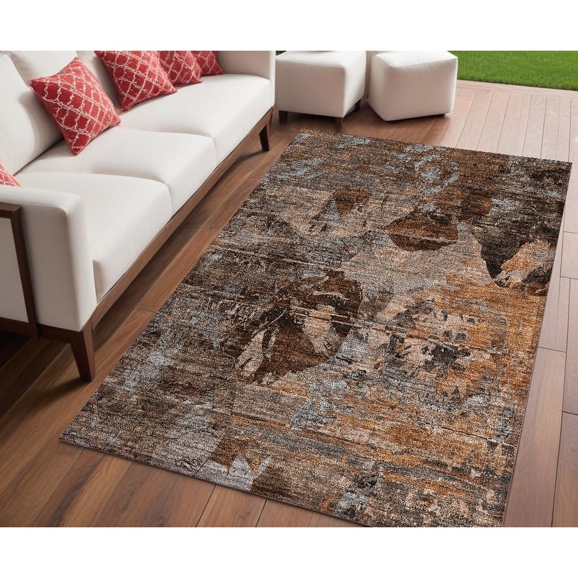 Rane Botanic Elegance Weather Resistant Timeless Fusion Outdoor Rug