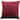 20" Burgundy Red Solid Velvet Square Throw Pillow
