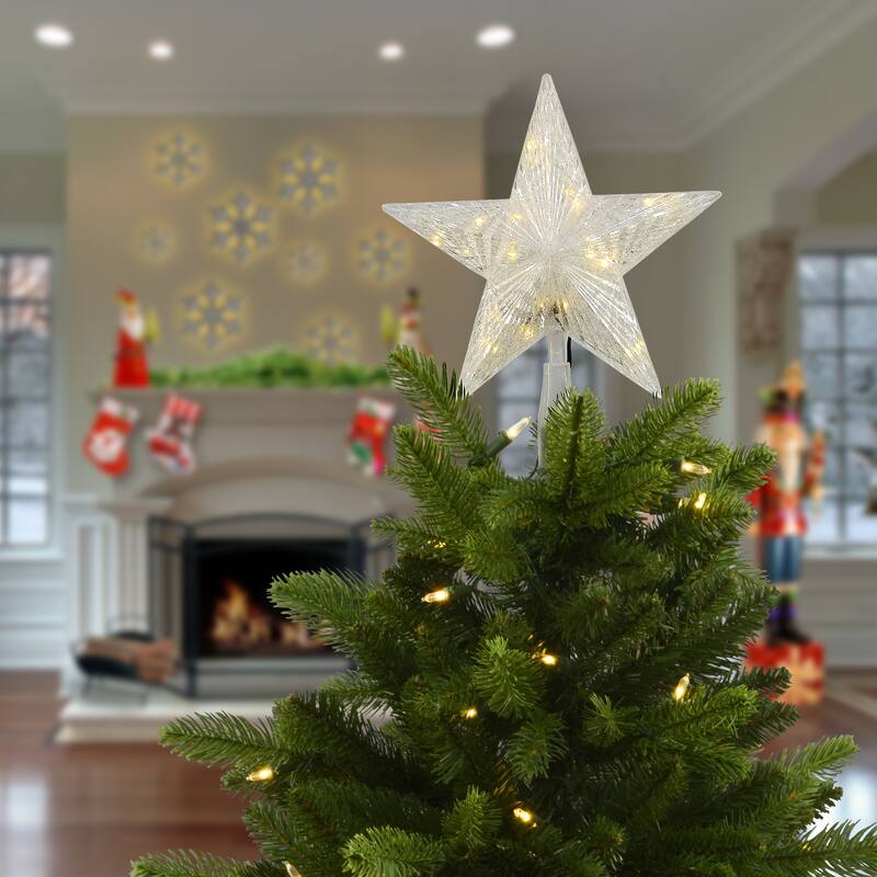 National Tree Company 10 in.Tree Top Star for Artificial Trees with Dual Color Lights - 1 Foot