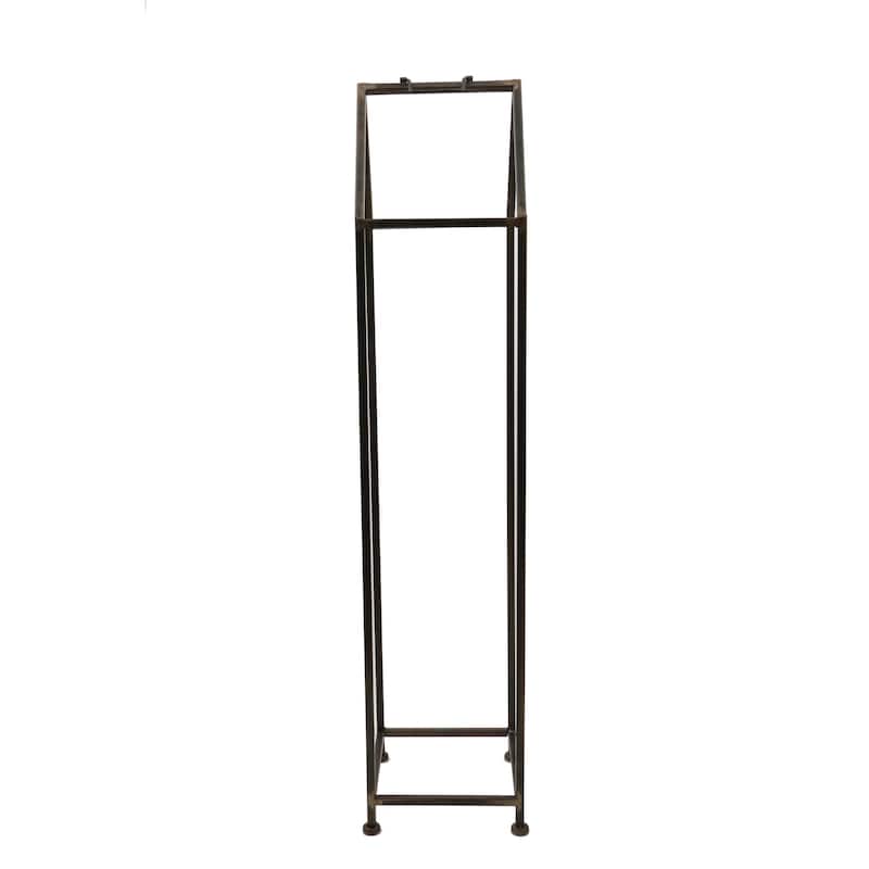 Metal House Shaped Fire Wood Holder with Handle