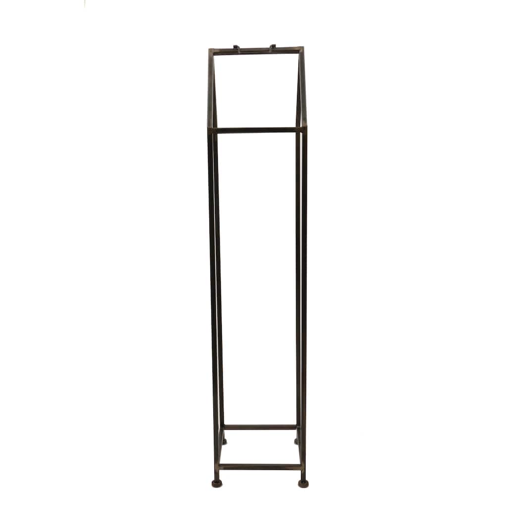 Metal House Shaped Fire Wood Holder with Handle