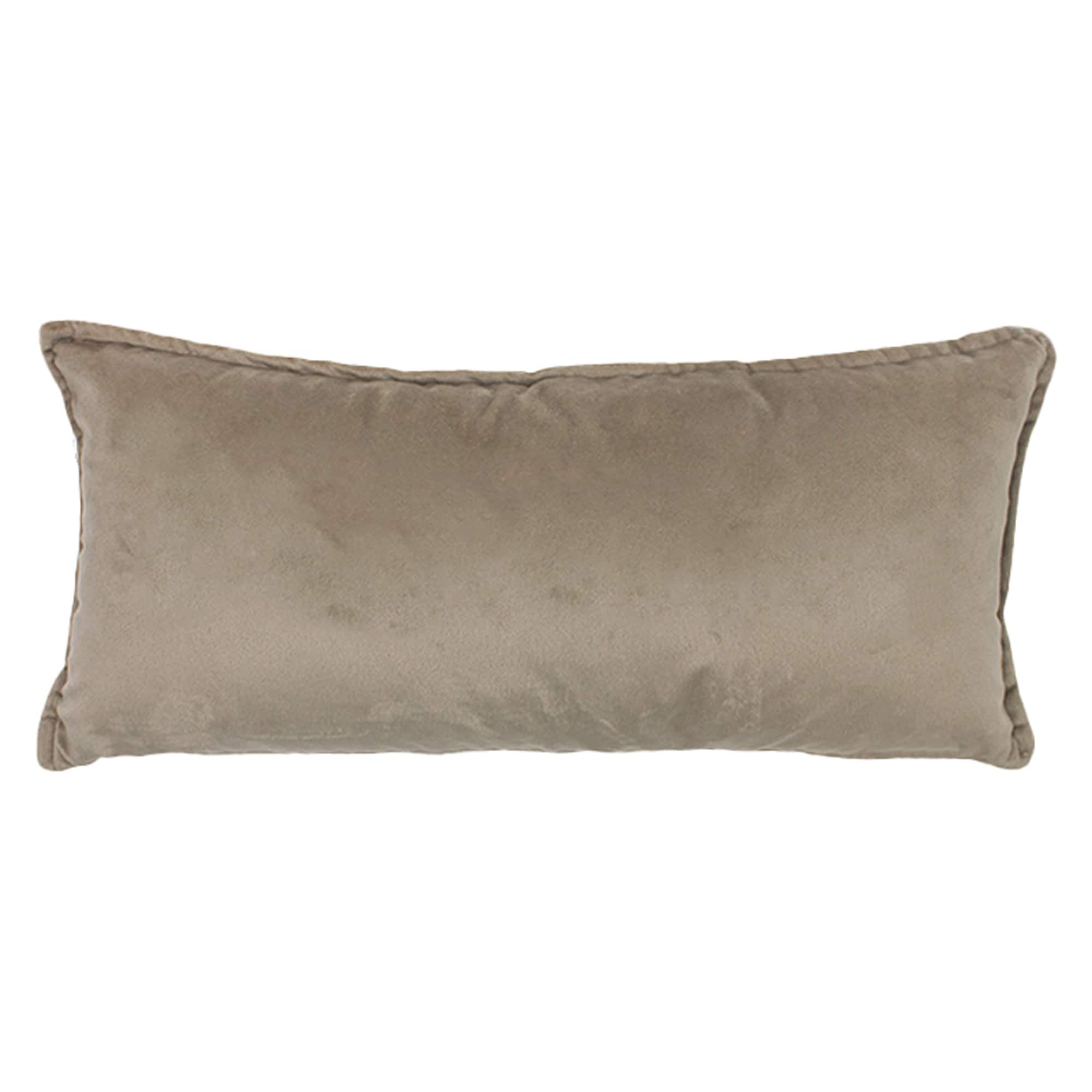 Jiti Indoor Modern Classic Solid Color Flange Edge Cotton Velvet Small Rectangle Lumbar Pillows Cushions for sofa Chair 9 x 20