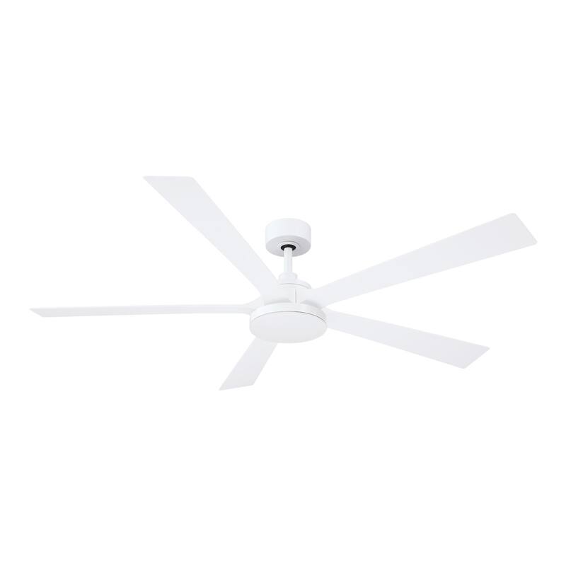 TorchAire 64 inch Indoor/Outdoor Smart Ceiling Fan with LED CCT Select Light Kit and Remote