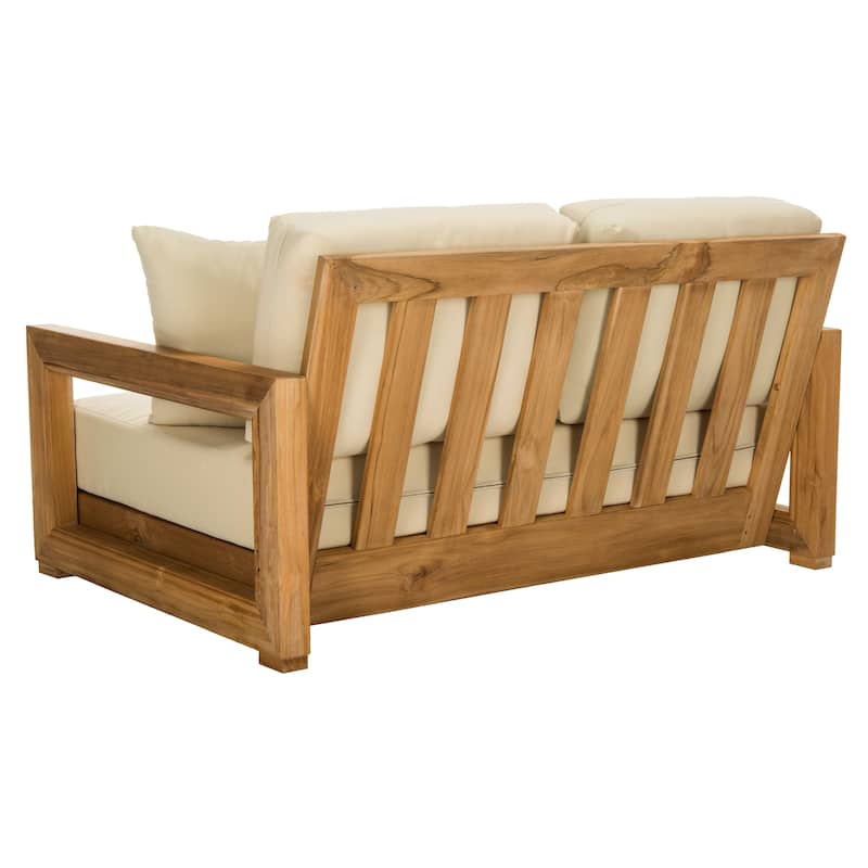 SAFAVIEH Couture Montford Brazilian Teak 2-Seat Bench - 53"W x 36"D x 27"H