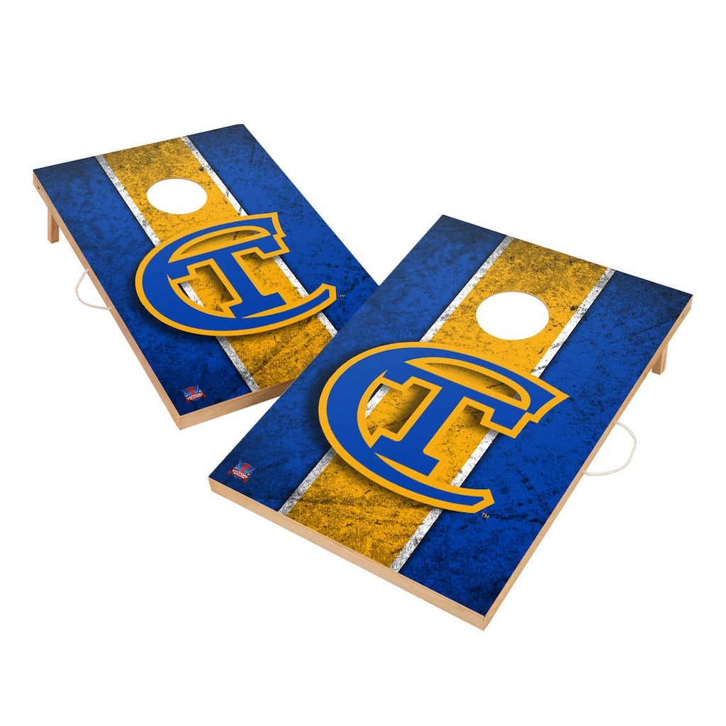 Vintage New York City Technology Yellow Jackets Regulation 2x4 Cornhole Set