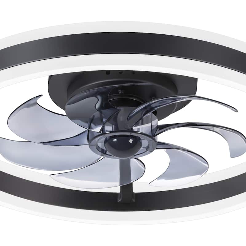 20"/23" Low Profile Dimmable Smart Ceiling Fan with Lights and Remote(6/7 ABS Blades)