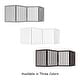 preview thumbnail 3 of 11, 4-Panel Modern Indoor Foldable Dog Gate - 73x24-Inch MDF Freestanding Pet Fence