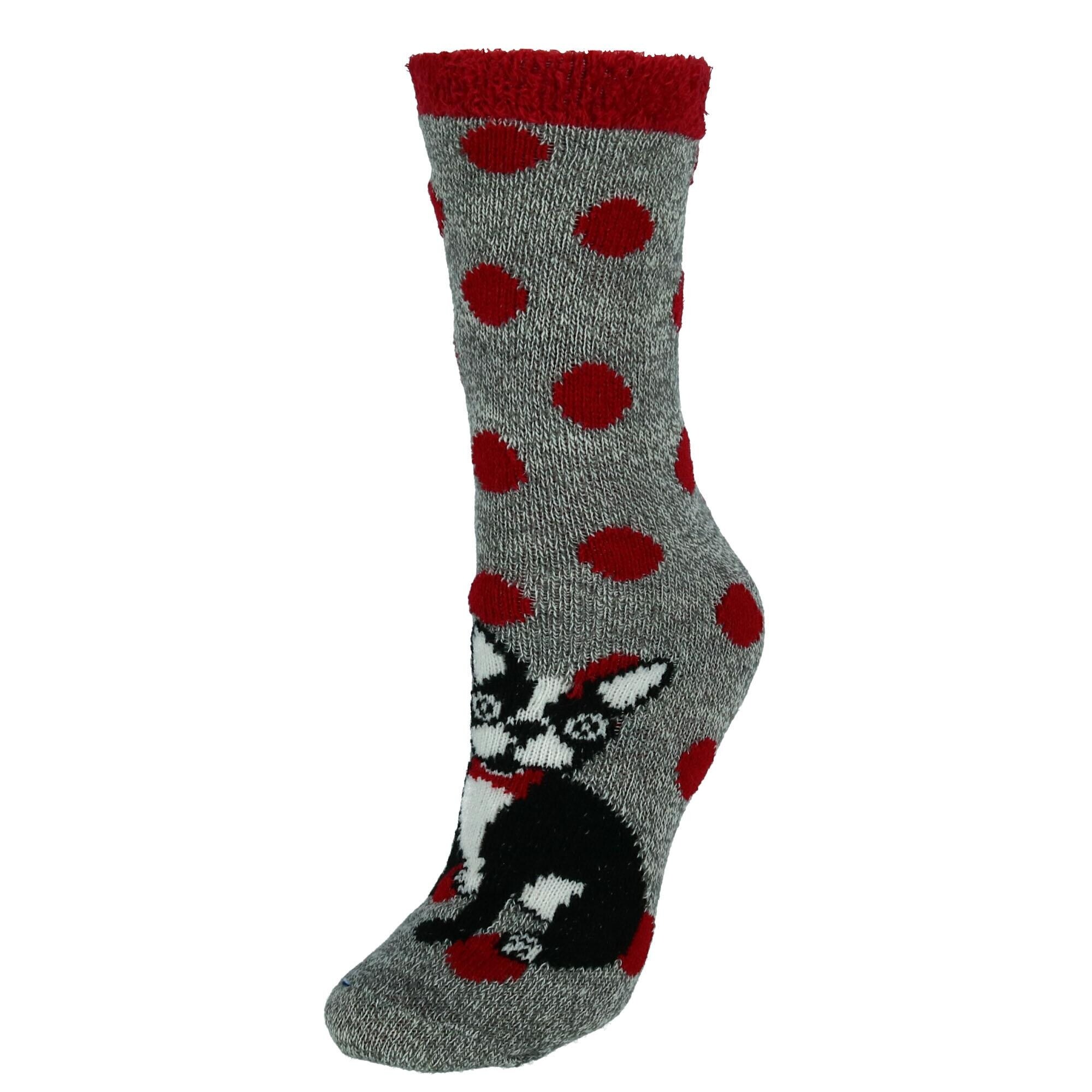 Shop Gold Medal Women S Critter Face Cabin Socks Overstock 30042541