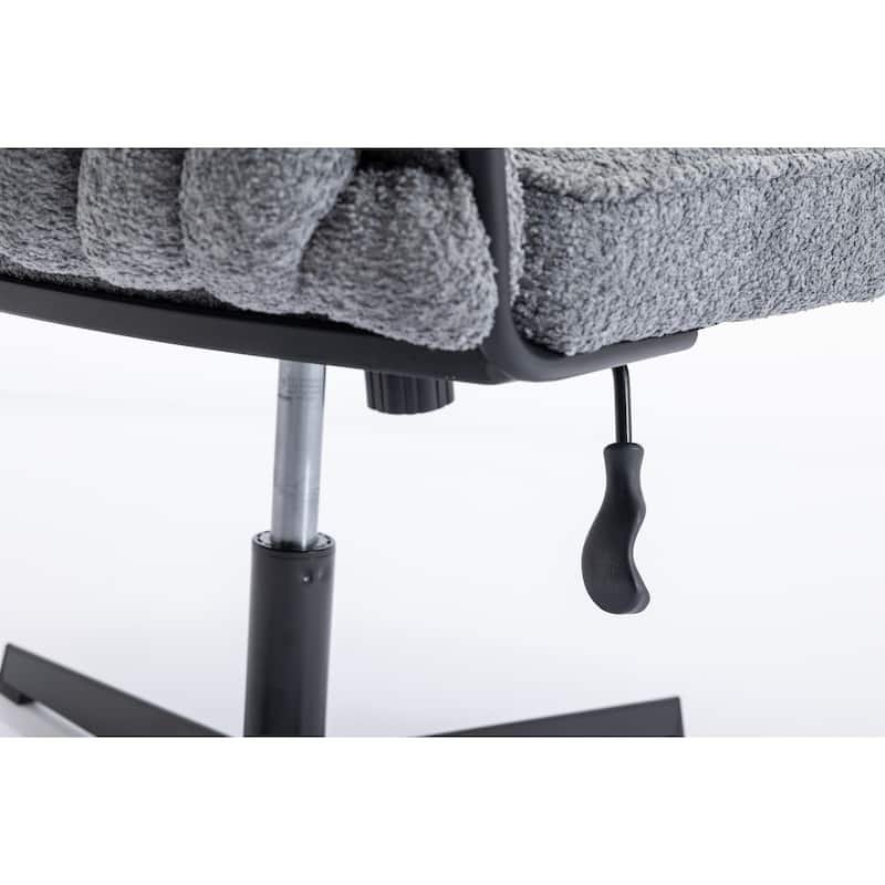 Armless Office Desk Chair No Wheels