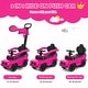 preview thumbnail 37 of 39, 3-In-1 Ride on Push Car Mercedes Benz G350 Stroller Sliding Car with Canopy - 34.3" x 15.5" x 37.4" (L x W x H)