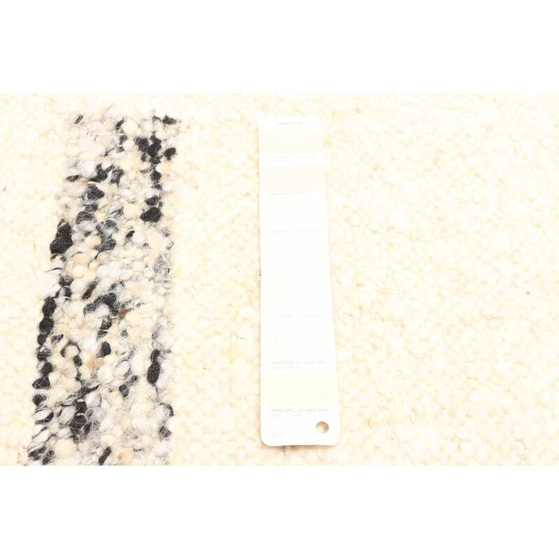 ECARPETGALLERY Braid weave Sienna Black Wool Rug - 5'7 x 7'2