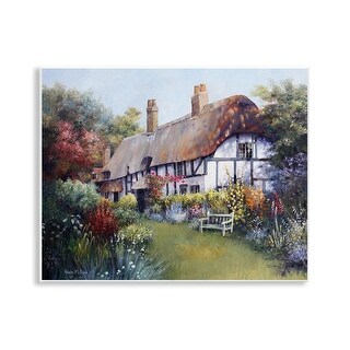 Stupell Budding Cottage Garden Wall Plaque Art Design By Hilary Mayes ...