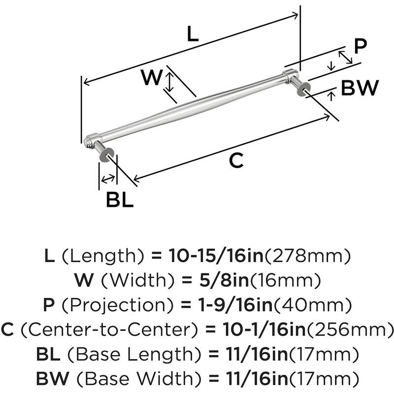 Amerock BP37727 Enlivity 10-1/16" Center to Center Bar Cabinet Pull