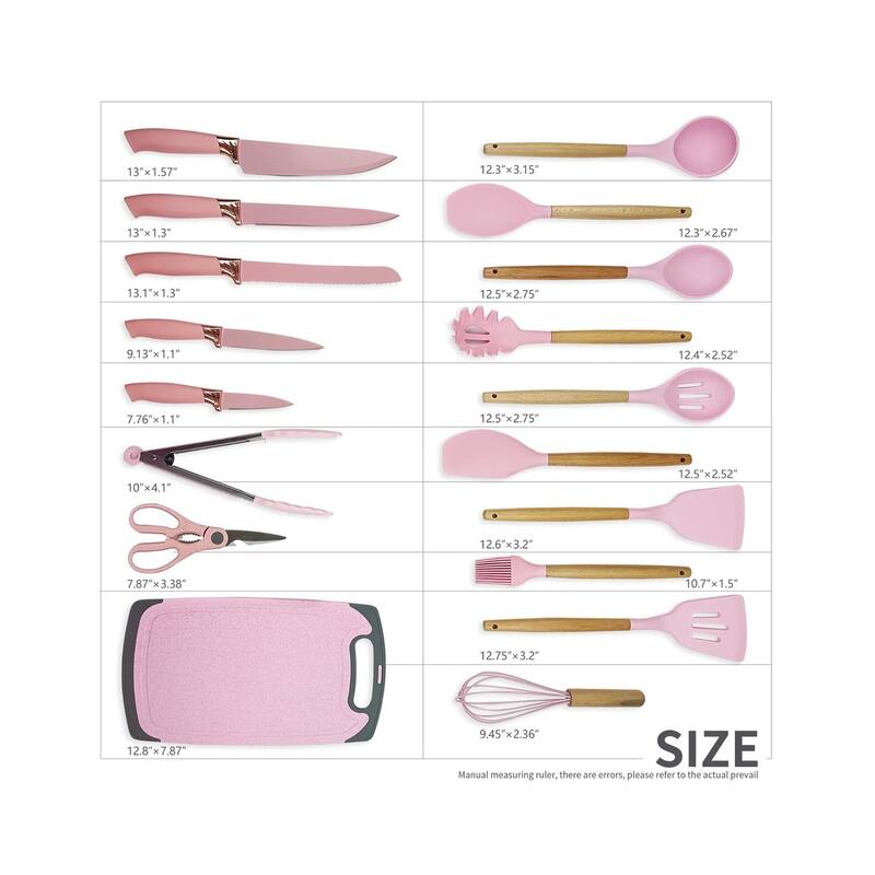19-piece Non-stick Silicone Assorted Kitchen Utensil Set