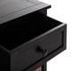 preview thumbnail 3 of 8, SAFAVIEH Herman 6-Drawer Black Storage Unit - 29.9” x 13” x 26”