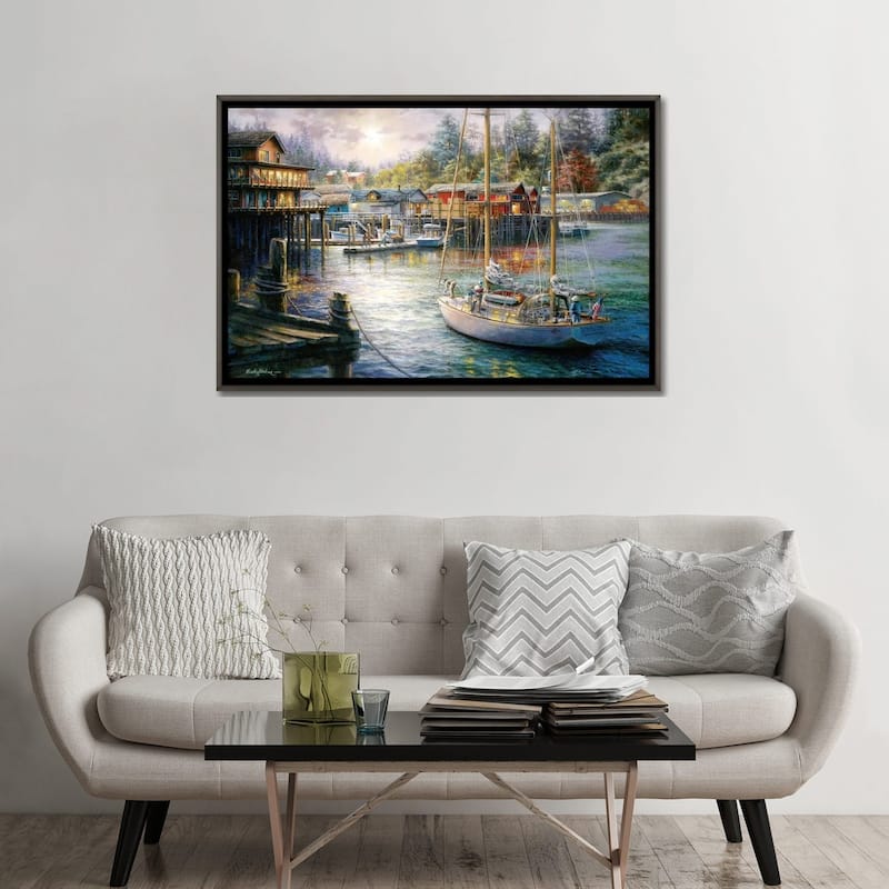 iCanvas "Harbor" by Nicky Boehme Framed