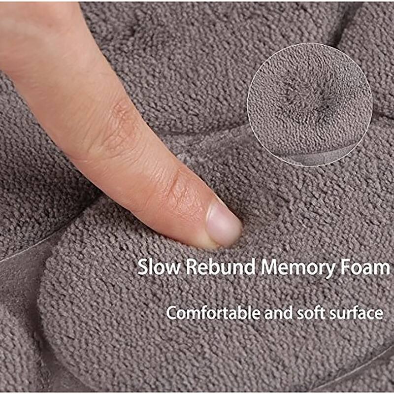 Contour Bath Rug Memory Foam Mat 3D Pebble 20L x 20W