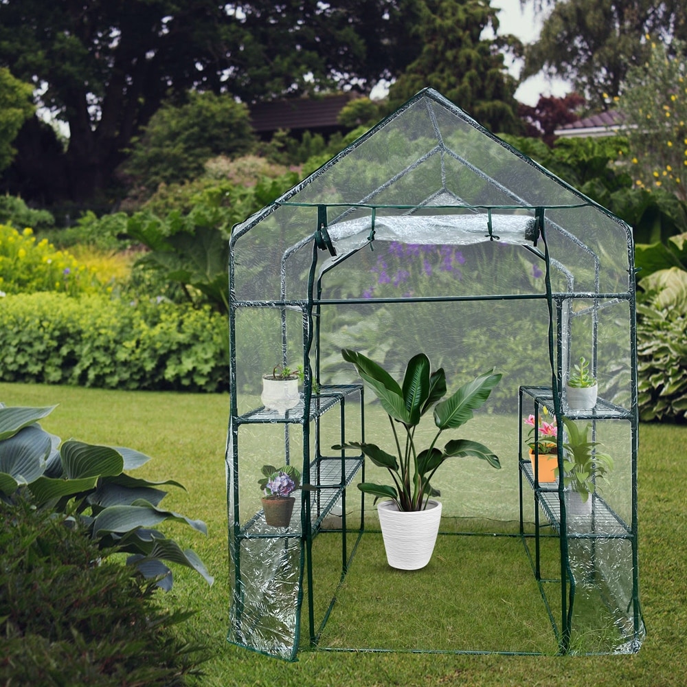 Outdoor Plant Gardening Greenhouse with Window and Anchors Include Bed  Bath  Beyond 33598910