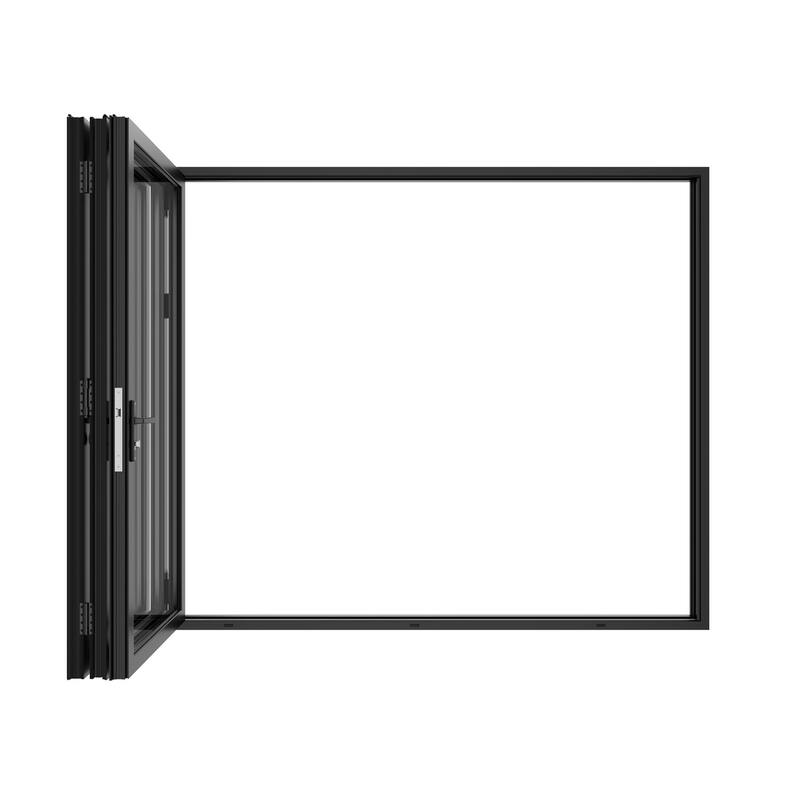 KaMic 96" x 80" 3-Panel Aluminum Patio Folding Door Right to Left-Outswing