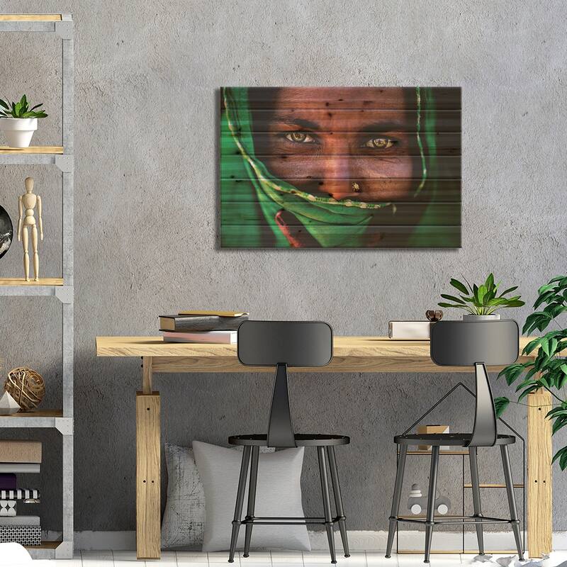 Untitled Print On Wood by Alessandro Bergamini - Multi-Color