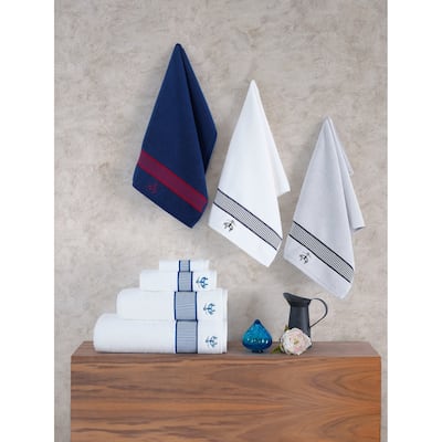 Brooks Brothers Fancy Border 2 pcs Bath Towels