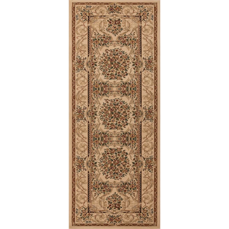 Aubusson Collection Classic Medallion Area Rug
