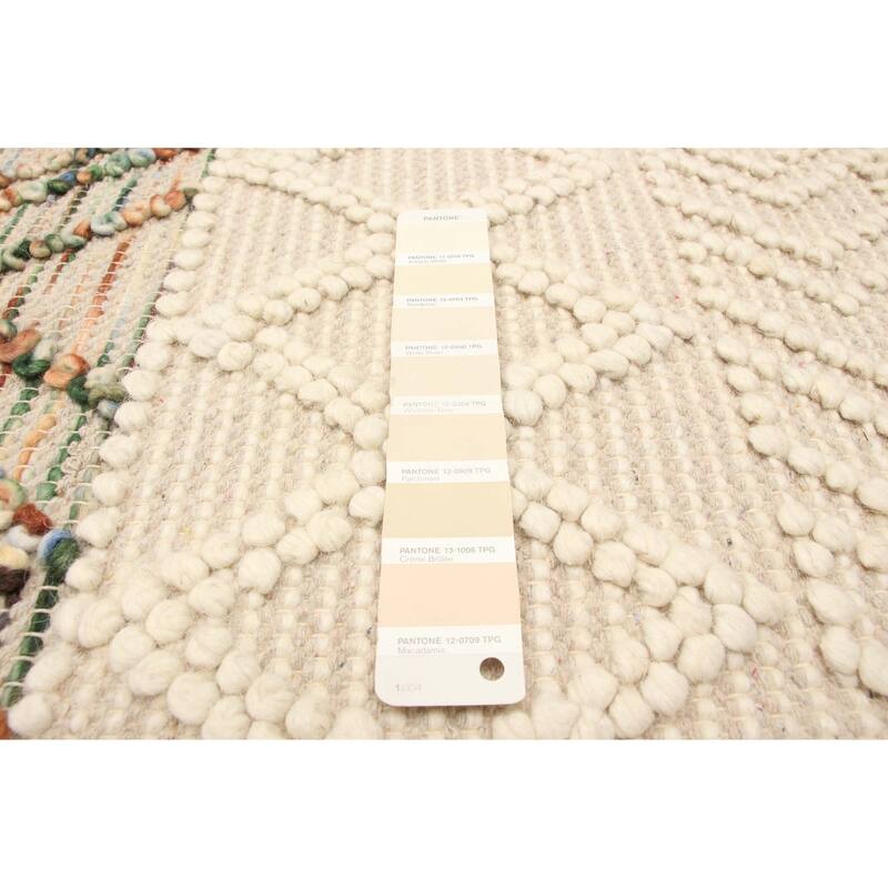 ECARPETGALLERY Braid weave Sienna Cream Wool Rug - 5'3 x 7'3