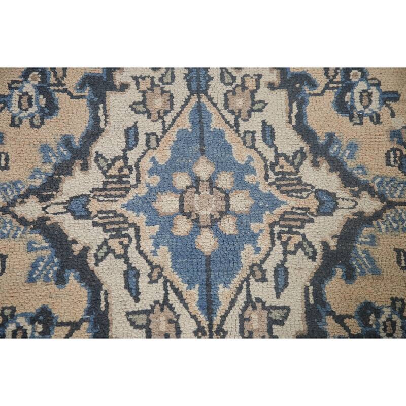 Hamedan Persian Vintage Area Rug Living Room Hand-knotted Wool Carpet - 6'11" x 9'7"