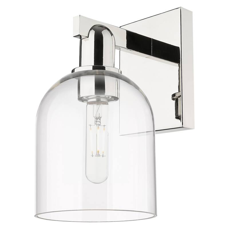 Innovations Lighting 716-1W-12-6 Bella Sconce Bella 12" Tall Wall - Polished Nickel / Clear