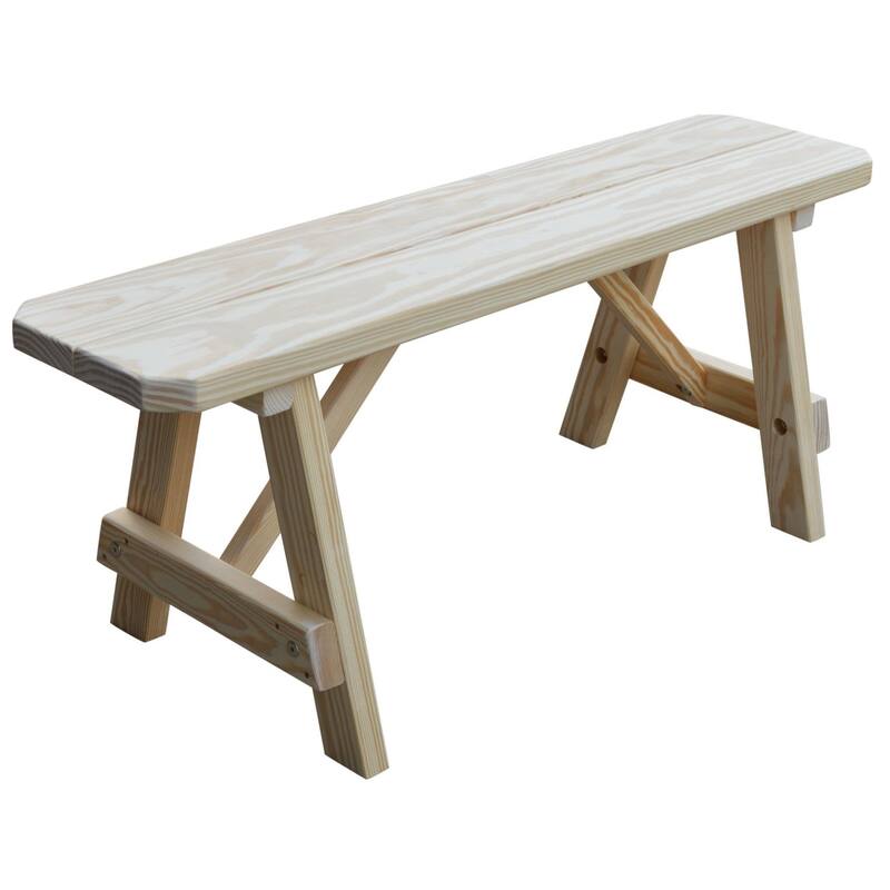 Pine 4' Traditional Bench