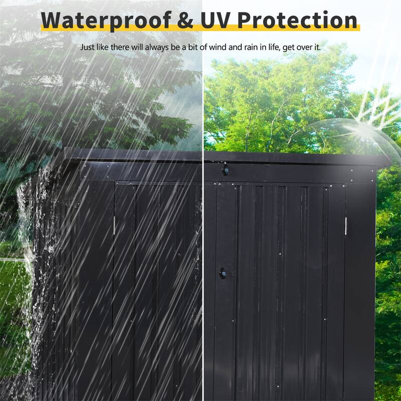 Outdoor Metal Garbage Bin Shed