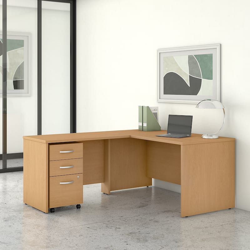 Studio C L-shaped Desk with Drawers by Bush Business Furniture
