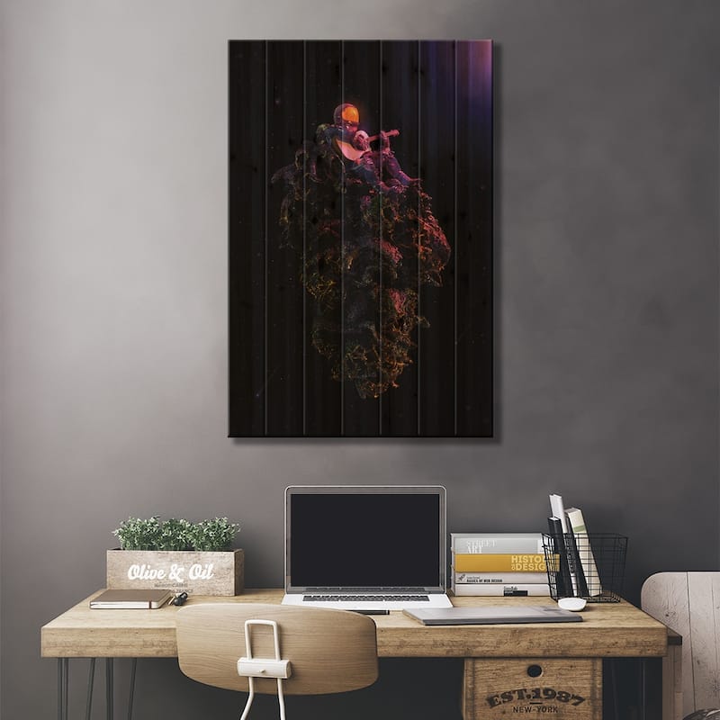 High Tones Print On Wood by Nicebleed - Multi-Color