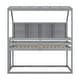 preview thumbnail 9 of 19, Twin Over Twin Bunk Bed with House Semi-enclosed Roof
