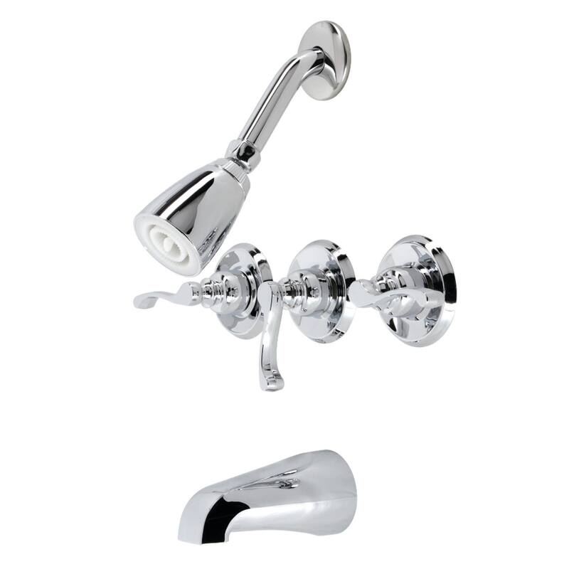 Kingston Brass KB23.FL Royal Tub and Shower Trim Package with 1.8 GPM - Polished Chrome