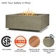 preview thumbnail 4 of 9, Aegean 36" Square Gas Fire Table in Mist Gray by Real Flame