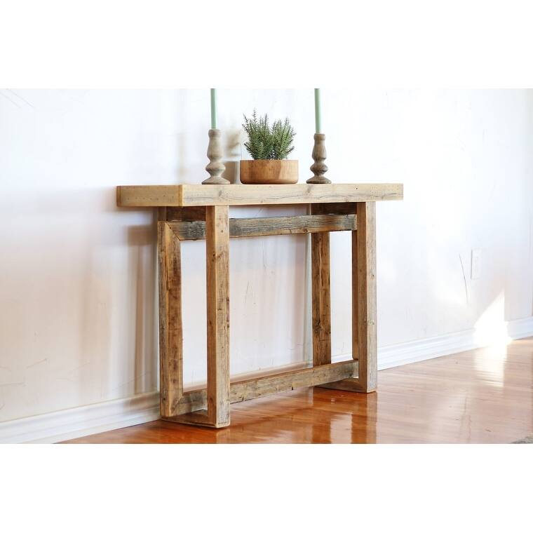 Natural 46 inch Floating Frame Console - Overstock - 39755767