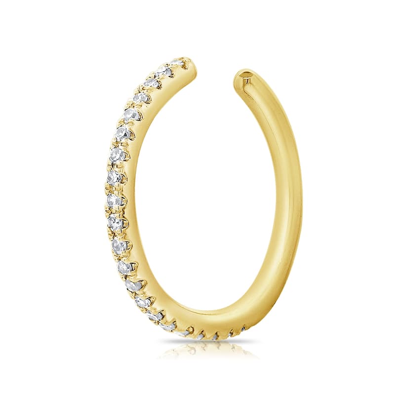 Joelle Collection Diamond Ear Cuff Earring 14K Gold - Half a Pair - Yellow
