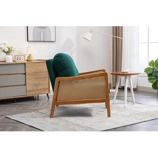 Wood Frame Armchair, Modern Accent Chair Lounge Chair - Bed Bath ...